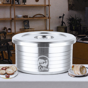 Panier à filtre à café rond en acier inoxydable de style américain <span class=keywords><strong>Lavazza</strong></span> pour utilisation en café, réutilisable et rechargeable - Product Image 3