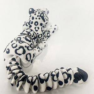 Figura d'Azione Stampata in 3D Vashine, Giocattoli Leopardo delle Nevi in PLA, <span class=keywords><strong>Animali</strong></span> dello Zoo Colorati e Flessibili, Giocattoli Decorativi per Bambini - Product Image 6