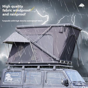<span class=keywords><strong>Tente</strong></span> de voiture triangulaire en alliage d'aluminium <span class=keywords><strong>pour</strong></span> 2 à 3 personnes SUV en forme de Z, accessoire de camping extérieur à quatre coins <span class=keywords><strong>pour</strong></span> camionnette <span class=keywords><strong>pour</strong></span> PAO Tacoma - Product Image 3
