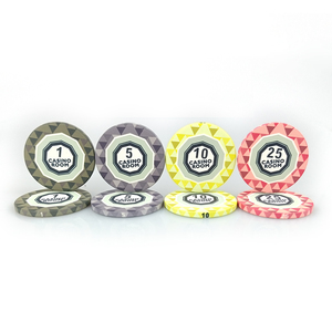 Tùy chỉnh kích thước màu sắc Trò chơi cờ bạc mã thông báo 39mm <span class=keywords><strong>Las</strong></span> <span class=keywords><strong>Vegas</strong></span> sòng bạc phòng Poker gốm Chip Chip - Product Image 4