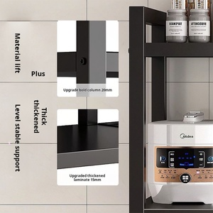 Nhà bếp phòng tắm lưu trữ Holders với bánh xe Multilayer lưu trữ Giá đa chức năng đồ lặt vặt Tủ lưu trữ Kệ - Product Image 4