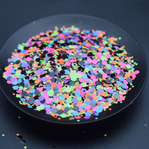 Suministros para Manualidades, Purpurina Gruesa <span class=keywords><strong>Rosa</strong></span> <span class=keywords><strong>Mate</strong></span>, Purpurina Gruesa Neón Mixta para Decoración Navideña, Vasos y Manualidades - Product Image 6