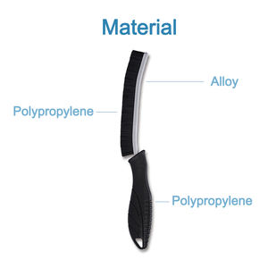 Cepillo de limpieza de grietas de nailon ecológico, mango de plástico de cerdas duras, cocina eficiente, inodoro, limpieza del hogar, caja pequeña gratis - Product Image 3