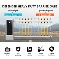 JWSY J-KZ401 Barrera de Seguridad de Acero Inoxidable Resistente, Plateada Brillante, de 5 m, para Fábricas y Estacionamientos - OEM Personalizado