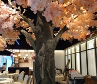 Arbre artificiel de grande taille en ciment, personnalisé par les fabricants, grand arbre de simulation, érable, banian, ginkgo, restaurant, hôtel