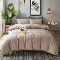 Tissus personnalisés Double couche fil literie couverture luxe confortable coton satin couette ensembles