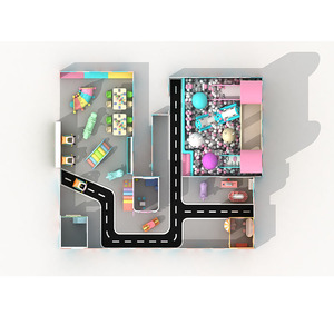 <span class=keywords><strong>Parque</strong></span> <span class=keywords><strong>de</strong></span> <span class=keywords><strong>Atracciones</strong></span> <span class=keywords><strong>Dreamland</strong></span>, Equipo <span class=keywords><strong>de</strong></span> Juegos Interior para Niños, Set <span class=keywords><strong>de</strong></span> Juegos Suaves con Castillo Inflable y Calle Comercial - Product Image 2