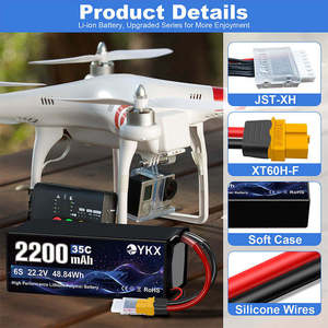 Batterie de drone LiPo polymère solide XT60 22,2 V 4S 6S pour UAV RC FPV, vente en gros OEM/ODM - Product Image 4