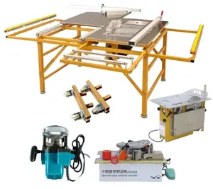 Folding woodworking table and dust-free Electric Saw benches table saw