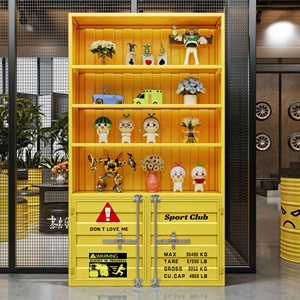 Meuble de rangement tendance en fer de style industriel, écologique, pour exposition de figurines <span class=keywords><strong>Lego</strong></span> et échantillons en boutique branchée - Vente flash - Product Image 3