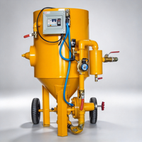 Machine de sablage automatique rotative pour le traitement par sablage de surfaces de pièces en série