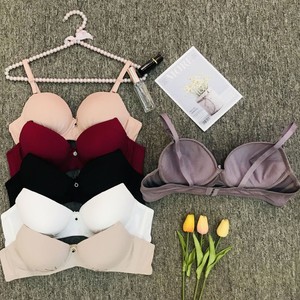 Soutien-gorge push-up tricoté à nœud, bonnets 3/4, bretelles convertibles, respirant, anti-affaissement, à armatures, couleur unie, populaire, grande <span class=keywords><strong>taille</strong></span> pour femme - Product Image 1