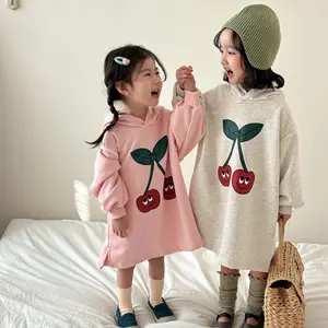 Spring Long Sleeve Hooded New Dress Fashion For Kids 2024