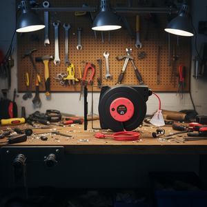 Avvolgicavo Elettrico Retrattile 45 Piedi 12AWG 3C SJTOW per Uso in Officina - Product Image 2