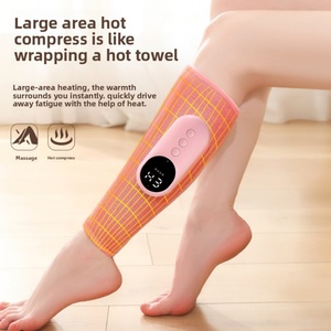 Masseur de jambes à température constante avec compresse chaude, appareil amincissant pour les jambes, masseur de mollets électrique pneumatique à impulsions d'air pour la maison - Product Image 4
