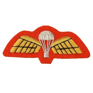 Écusson brodé à coudre en feutre, motif ailes en tissu parachute, pour chapeau, sac, vêtement, logo personnalisé - Product Image 3
