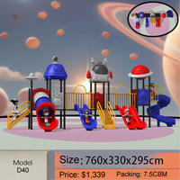 Équipement de terrain de jeu extérieur au design moderne, toboggan en plastique, salle de sport modulaire et maison de jeu, jeux amusants pour enfants, jeux d'exercice