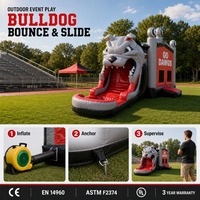 Château gonflable commercial avec toboggan pour enfants, location pour fêtes, aire de jeux extérieure, château gonflable pour événements