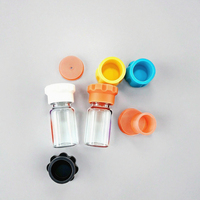 Bouchons en silicone pour flacons 3 ml 5 ml, couvercles anti-poussière pour bouteilles, fermetures antidérapantes et étanches pour emballages de médicaments, vente en gros personnalisée