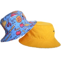 Chapeau bob à imprimé floral pour femme, chapeau de soleil mignon à motif de fleurs de dessin animé, casquette de pêcheur réversible et pliable pour l'été et la plage