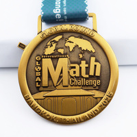 Hoogwaardig Op Maat Gemaakte Gouden Medaille Award 21K Fun Run Finisher Prijs Voor Hardlopers School Sport Themafeesten Gepersonaliseerd 3d Lint