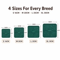 Tapis de léchage carré en silicone à ventouse pour chien, mangeoire lente, anti-ennui et anti-anxiété, compatible yaourt, pour tous animaux de compagnie - Vente en gros