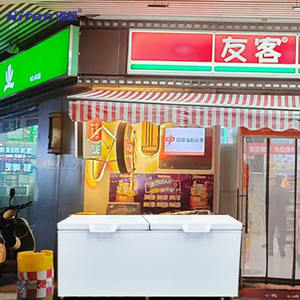 Réfrigérateur commercial en verre pour supermarché, congélateur profond pour la conservation de la crème glacée et de la viande, vente en usine, équipement de réfrigération - Product Image 5