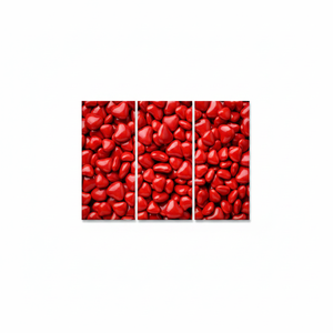 Heart Candy <b>Canvas</b> Art: Modern Kitchen <b>Wall</b> Decor, Printed Design,SET OF 3 <b>CANVAS</b> - Product Image 2