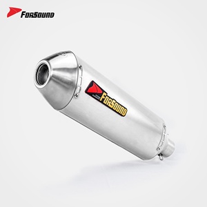 Prix de gros Forsound Factory 2018-2021 <span class=keywords><strong>KTM</strong></span> <span class=keywords><strong>Duke</strong></span> 390 RC390 Silencieux d'échappement de course style flèche en acier inoxydable noir - Product Image 3