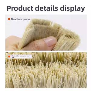 Pinceau industriel à poils naturels doux et fibres synthétiques pour peinture murale, colle pour <span class=keywords><strong>barbecue</strong></span>, nettoyage domestique, manche en bois/plastique - Product Image 5