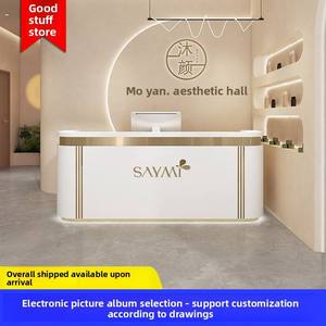 Comptoir de réception personnalisé pour hôtel, centre commercial, salon de beauté, magasin de vêtements, clinique, studio de danse, bar - Product Image 2
