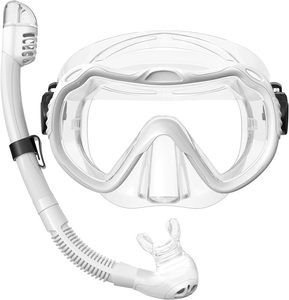 Kit de tubulures de respiration sèches pour adultes - en silicone et verre, anti-fuite, anti-buée, vue panoramique HD, équipement de <span class=keywords><strong>plongée</strong></span> <span class=keywords><strong>sous</strong></span>-<span class=keywords><strong>marine</strong></span>, sac en filet, bouchons <span class=keywords><strong>d</strong></span>'oreilles - Product Image 4