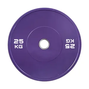 Populares placas de peso coloridas personalizadas para equipamentos de fitness