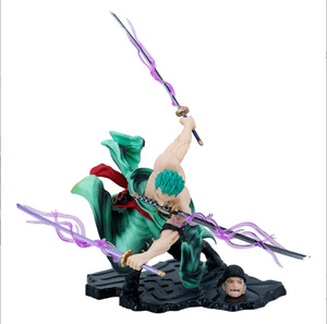 Figura de Acción Intercambiable de Zoro de Edición Especial Three Thousand World con Cabezal de Batalla de Tres Espadas - Product Image 5
