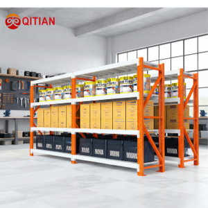 Wholesale Light Duty Steel Supermarket Display Rack Warehouse Durable Storage Shelving <strong>Units</strong> Industrial Epoxy Powder Coated - Product Image 1