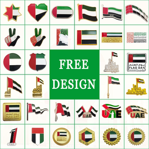 Trong kho UAE Falcon cờ Sticker phù hiệu hợp kim Inlay điện thoại trang trí tokens Trung Đông lễ kỷ niệm Di Sản Pin huy hiệu tùy chỉnh - Product Image 3