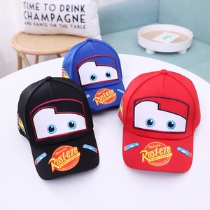 Casquette de baseball <span class=keywords><strong>en</strong></span> <span class=keywords><strong>coton</strong></span> rouge avec broderie de dessin animé mignon, pour enfants de 3 à 8 ans, casquette de camionneur pour garçons - Product Image 1