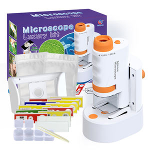 Kit d'exploration scientifique optique pour enfants, <span class=keywords><strong>microscope</strong></span> de poche miniature 60-120x, <span class=keywords><strong>microscope</strong></span> éducatif pour enfants - Product Image 2