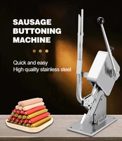 Machine manuelle commerciale pour la pose de clips sur sacs filetés (fruits, oignons) et la pose de attaches en aluminium pour saucisses et jambon