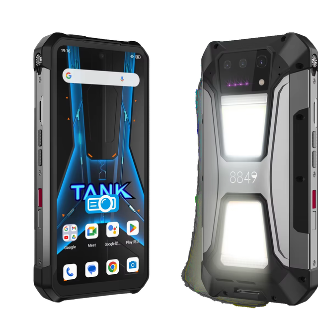 8849 Unihertz Tank 2 Pro Projector Rugged Phone 12+512GB 23800mAh Camping Light Phone Laser Android 14 Mobile Phone Unihertz