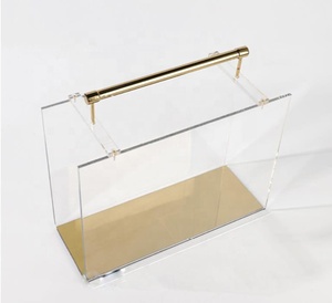 Model Room Light Luxury Modern portariviste In acrilico decorazioni morbide negli ornamenti per scaffali da pavimento a soffitto dell'ufficio vendite - Product Image 4