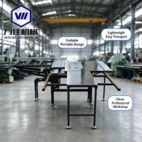 Scie à table pliable WANJIA WJ600B pour le travail du bois, double moteur en cuivre, aspiration de poussière à 98 %, pour les acheteurs de mobilier d'atelier et d'usine