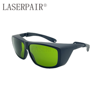 Lunettes de sécurité laser haute protection en fibre OD8 +, monture en plastique 980-1100nm, lunettes laser de protection des yeux en polycarbonate, nouvel arrivage