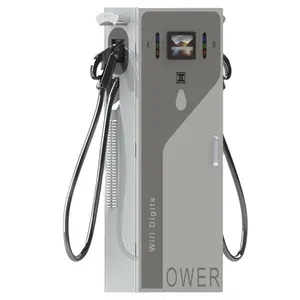 20kW 30kW 40kW 60kW GBT CCS1 CHAdeMO CCS2连接器双单枪快速DC电动汽车充电站