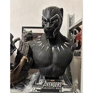 Busto de Pantera Negra de los Vengadores de Alta Calidad, Forma de Animal, Resina GK, Ecológico, Esculpido, Regalo Hecho a Mano, Adorno de Colección para <span class=keywords><strong>Bar</strong></span> - Product Image 3