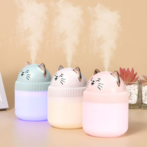 Humidificateur d'air mignon en forme de chat H2O Mini 220ml Diffuseur de parfum Refroidisseur d'air Petite taille Humidificateur d'air USB Lumière LED nocturne Prix bas - Product Image 5