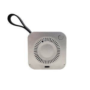 Mini détecteur de gaz 3-en-1 avec moniteur PM2.5, port Type-C, 800 mAh, ABS blanc, pour la mesure de la température et de l'humidité domestique - Product Image 2