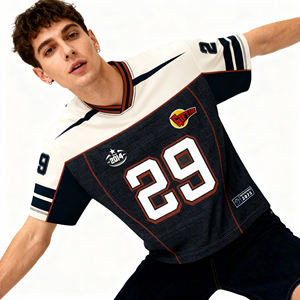 Camisetas de fútbol personalizadas al por mayor OEM, estilo atlético para entrenamiento, para adultos/jóvenes, de malla, para la Copa de Fútbol Universitario - Product Image 2