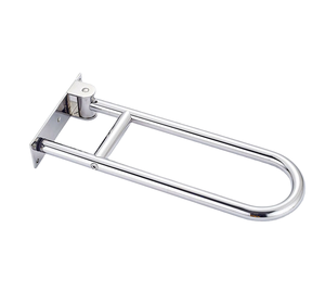Foldable Wall Mounted Safety Handrail - Flip Up Grab Bar For Bathroom, Stairs, Elderly & Disabled Assistance, White