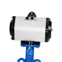 Pince électrique de haute qualité DN100 fonte ductile 304 structure d'angle de plaque en acier inoxydable vanne papillon pneumatique